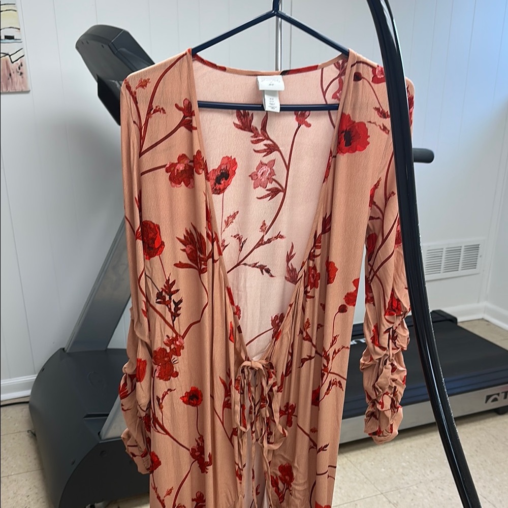 Johanna Ortiz H&M collab Floral Tie-Front Dress